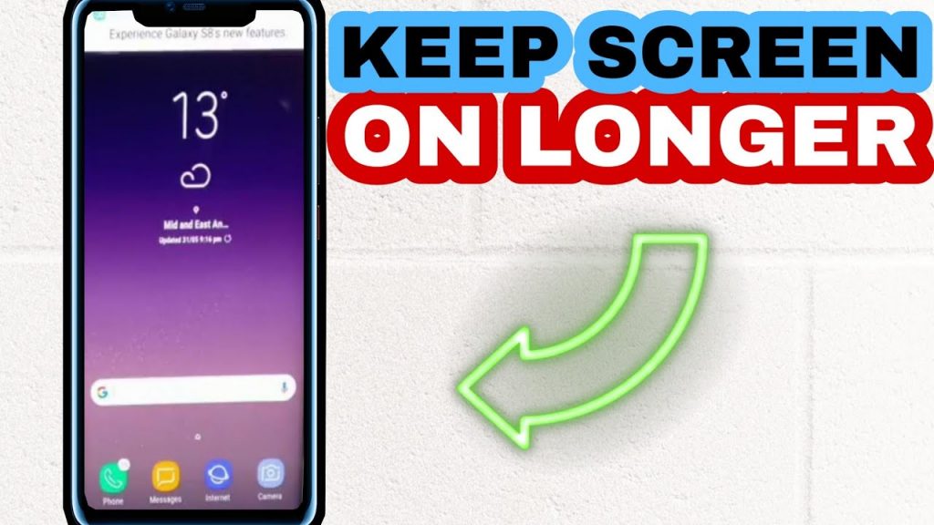 How to keep smartphone screen on While Reading on